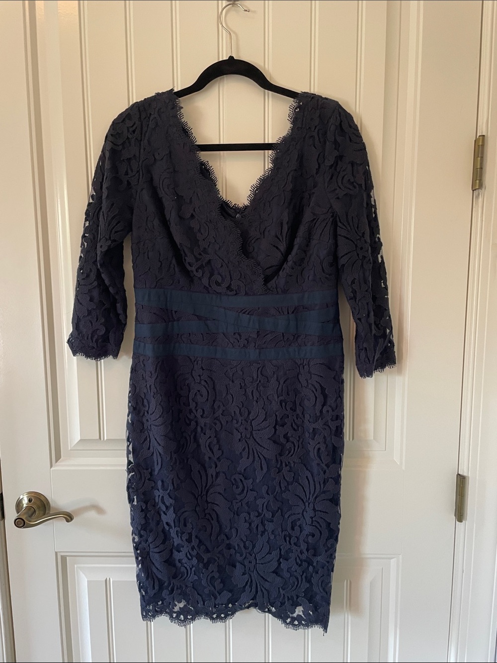 Tadashi Shoji Blue Lace Dress